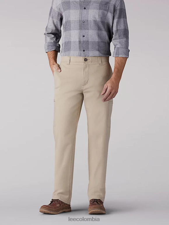 Lee hombres pantalón cargo de corte recto de movimiento extremo (grande y alto) fuerte ropa Z6H6F836 - Image 1