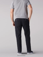 Lee hombres pantalón cargo de corte recto de movimiento extremo (grande y alto) negro ropa Z6H6F834 - Image 2