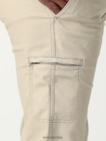 Lee hombres pantalón cargo de lona con bolsillo ribeteado mvp de movimiento extremo caqui kansas ropa Z6H6F801 - Image 5