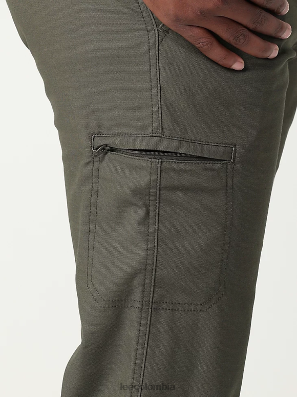 Lee hombres pantalón cargo de lona con bolsillo ribeteado mvp de movimiento extremo pino ropa Z6H6F802 - Image 3
