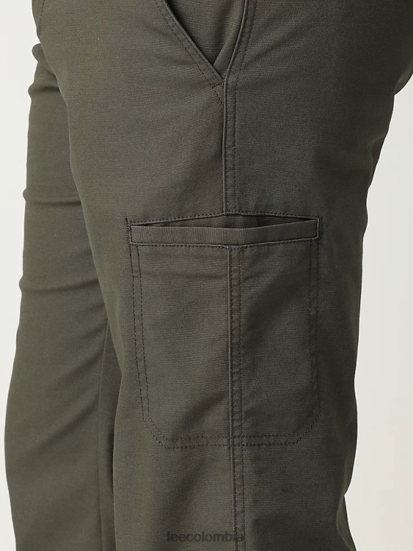 Lee hombres pantalón cargo de lona con bolsillo ribeteado mvp de movimiento extremo pino ropa Z6H6F802 - Image 5