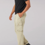 Lee hombres pantalón cargo de sarga de ajuste relajado Wyoming Guijarro ropa Z6H6F799