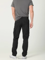 Lee hombres Pantalón cargo sintético Extreme Motion de corte recto negro ropa Z6H6F825 - Image 2