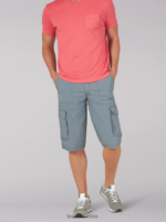 Lee hombres pantalón corto cargo cameron de movimiento extremo y ajuste relajado gris tecnología ropa Z6H6F982