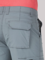 Lee hombres pantalón corto cargo cameron de movimiento extremo y ajuste relajado gris tecnología ropa Z6H6F982 - Image 5