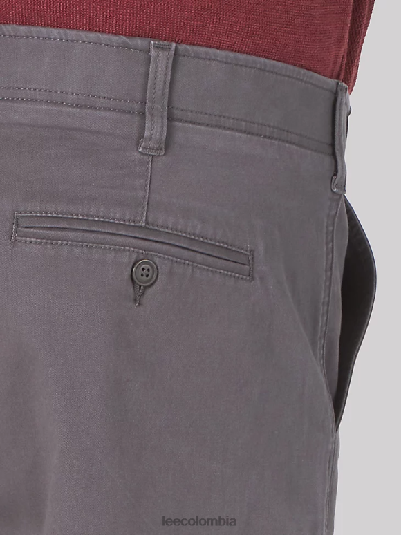 Lee hombres Pantalón corto cargo con ribete de movimiento extremo (grande y alto) asfalto ropa Z6H6F1055 - Image 4