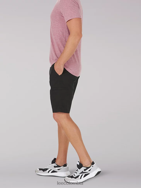 Lee hombres Pantalón corto cargo con ribete de movimiento extremo (grande y alto) negro ropa Z6H6F1056 - Image 6