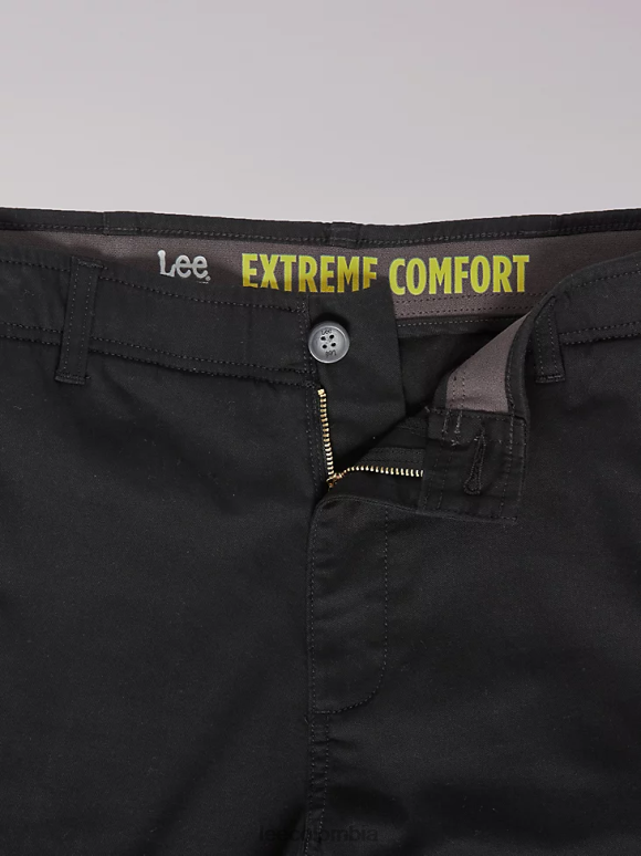 Lee hombres Pantalón corto cargo con ribete de movimiento extremo (grande y alto) negro ropa Z6H6F1056 - Image 7