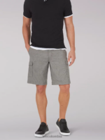 Lee hombres pantalón corto cargo con tecnología de movimiento extremo brezo gris claro ropa Z6H6F1035