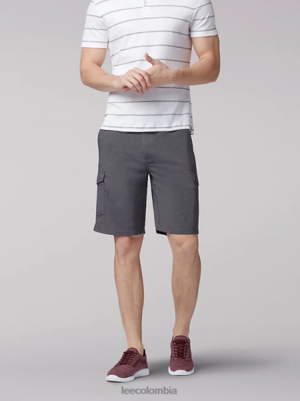 Lee hombres pantalón corto cargo con tecnología de movimiento extremo carbón oscuro ropa Z6H6F1033