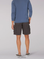 Lee hombres pantalón corto carolina cargo de movimiento extremo gris mortero ropa Z6H6F987 - Image 2