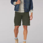 Lee hombres pantalón corto carolina cargo de movimiento extremo oliva frontera ropa Z6H6F991