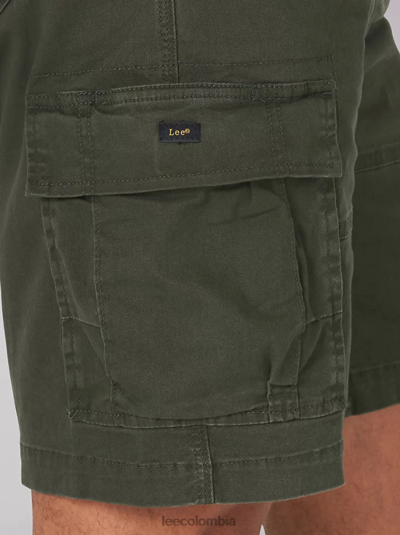 Lee hombres pantalón corto carolina cargo de movimiento extremo oliva frontera ropa Z6H6F991 - Image 6