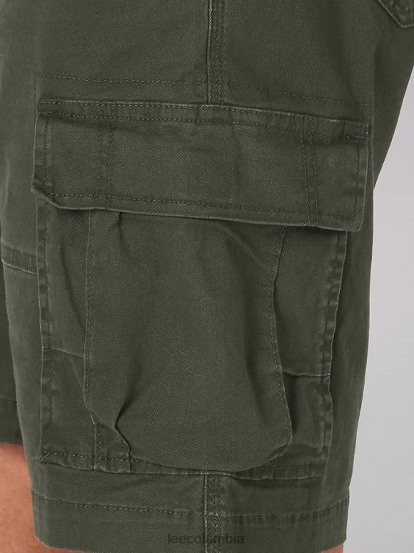 Lee hombres pantalón corto carolina cargo de movimiento extremo oliva frontera ropa Z6H6F991 - Image 7