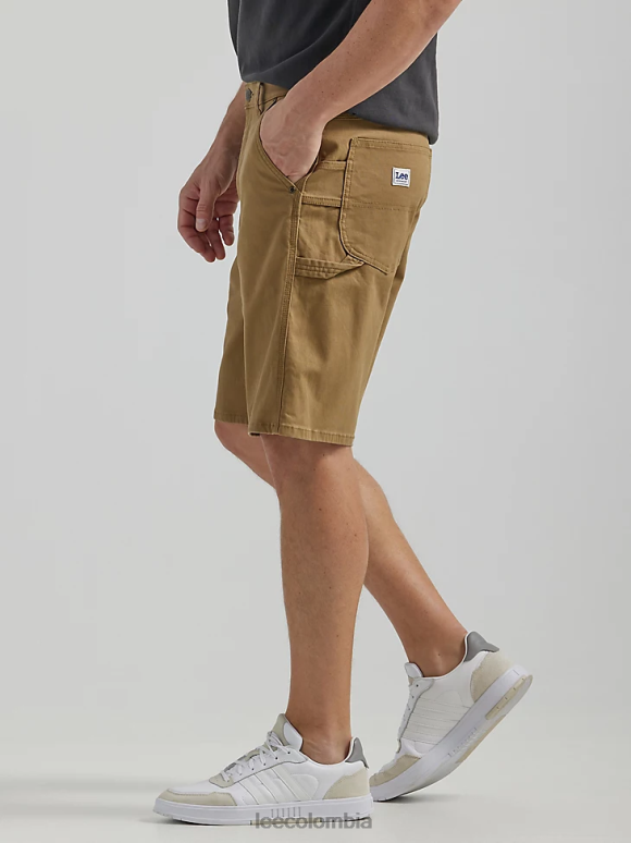 Lee hombres pantalón corto de carpintero ropa de trabajo legendario caqui oscuro ropa Z6H6F960 - Image 4