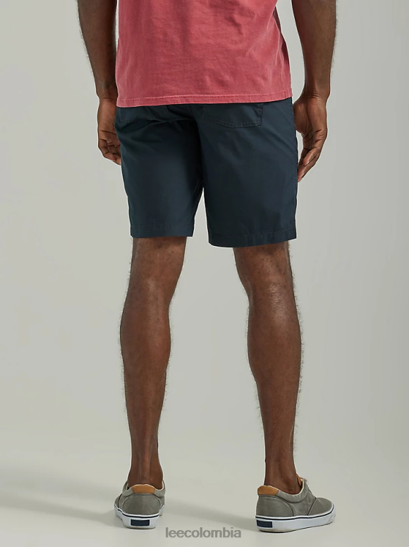 Lee hombres pantalón corto utilitario con bolsillo profundo y movimiento extremo unión todo negro ropa Z6H6F1026 - Image 2