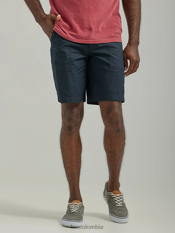 Lee hombres pantalón corto utilitario con bolsillo profundo y movimiento extremo unión todo negro ropa Z6H6F1026 - Image 1