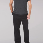 Lee hombres pantalón de corte recto mvp de movimiento extremo (grande y alto) negro ropa Z6H6F774