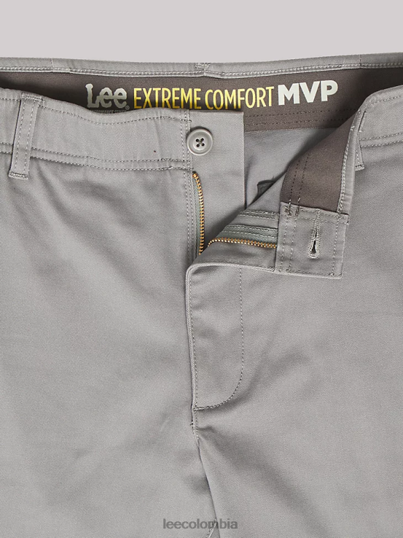 Lee hombres pantalón de frente plano de ajuste relajado mvp de movimiento extremo grava ropa Z6H6F753 - Image 5