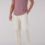 Lee hombres pantalón de frente plano de corte recto mvp de movimiento extremo piedra salina ropa Z6H6F741