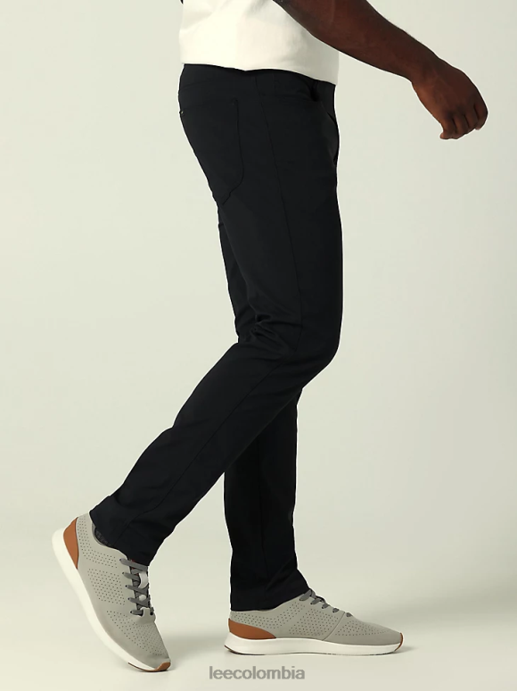 Lee hombres Pantalón sintético de corte slim Extreme Motion negro ropa Z6H6F710 - Image 3