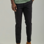 Lee hombres Pantalón sintético de corte slim Extreme Motion unión todo negro ropa Z6H6F709