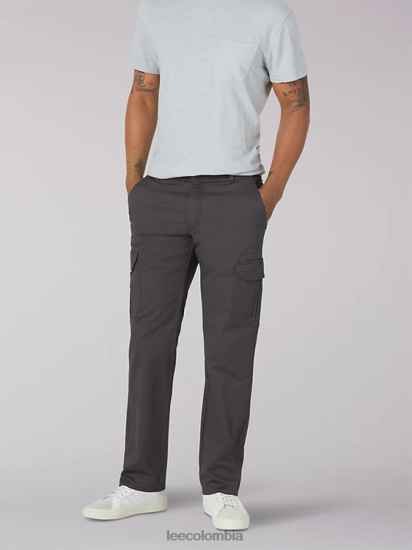 Lee hombres pantalones cargo de sarga de movimiento extremo carbón ropa Z6H6F810 - Image 1