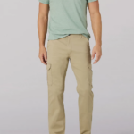 Lee hombres pantalones cargo mvp de corte recto kc caqui ropa Z6H6F816