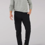 Lee hombres pantalones cargo mvp de corte recto unión todo negro ropa Z6H6F814