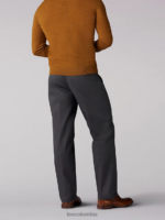 Lee hombres pantalones con pernera recta y corte recto Total Freedom carbón ropa Z6H6F779 - Image 2