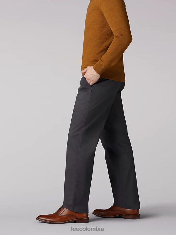 Lee hombres pantalones con pernera recta y corte recto Total Freedom carbón ropa Z6H6F779 - Image 3
