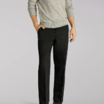 Lee hombres pantalones con pernera recta y corte recto Total Freedom sarga negra ropa Z6H6F778