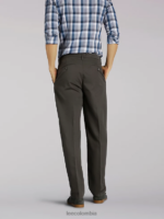Lee hombres pantalones cónicos de corte relajado Total Freedom carbón ropa Z6H6F781 - Image 2