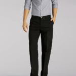 Lee hombres pantalones cónicos de corte relajado Total Freedom sarga negra ropa Z6H6F786