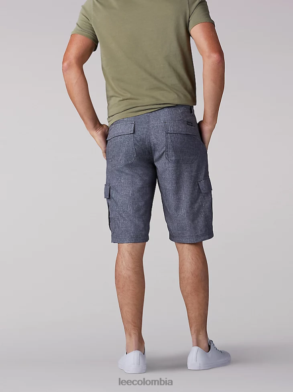 Lee hombres pantalones cortos cargo de alto rendimiento (grandes y altos) cuadros grises jaspeados ropa Z6H6F1000 - Image 2