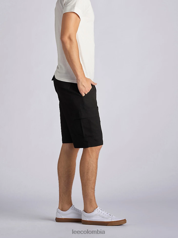 Lee hombres pantalones cortos cargo de alto rendimiento (grandes y altos) negro ropa Z6H6F999 - Image 3