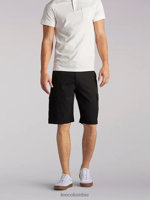 Lee hombres pantalones cortos cargo de alto rendimiento (grandes y altos) negro ropa Z6H6F999 - Image 1