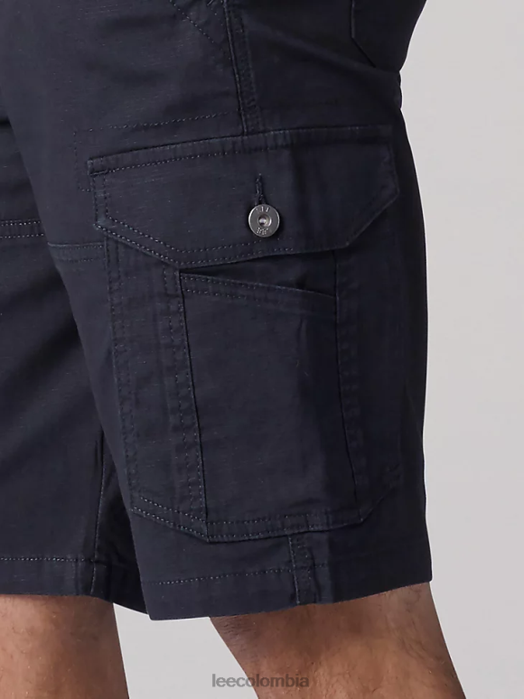 Lee hombres pantalones cortos con movimiento extremo negro ropa Z6H6F1094 - Image 3