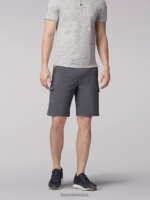 Lee hombres pantalones cortos de carga con flujo de aire brezo gris ropa Z6H6F1031