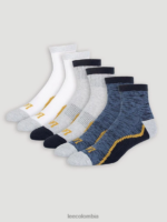 Lee hombres Paquete de 6 calcetines de un cuarto de longitud Armada accesorio Z6H6F1168