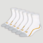 Lee hombres Paquete de 6 calcetines de un cuarto de longitud blanco accesorio Z6H6F1169