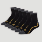 Lee hombres Paquete de 6 calcetines de un cuarto de longitud negro accesorio Z6H6F1167