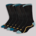 Lee hombres paquete de 6 calcetines deportivos negro accesorio Z6H6F1173