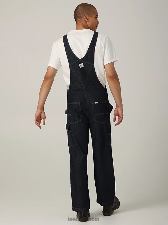 Lee hombres Peto de carpintero Heritage de ajuste relajado enjuague oscuro ropa Z6H6F1149 - Image 2