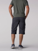 Lee hombres shorts cargo con cinturón Sur antracita ropa Z6H6F1020 - Image 2
