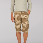 Lee hombres shorts cargo con cinturón sur camuflaje de león de montaña ropa Z6H6F1021