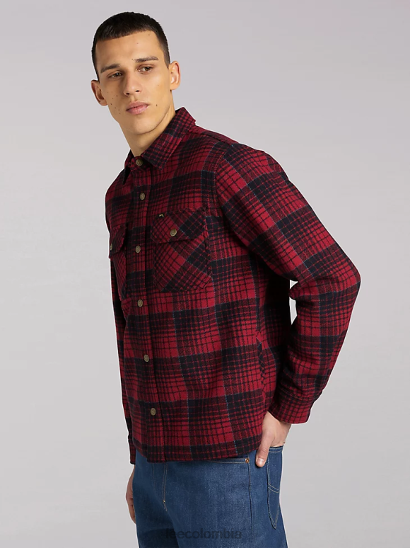 Lee hombres sobrecamisa de lana a cuadros 101 salsa ropa Z6H6F927 - Image 3