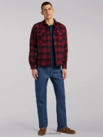 Lee hombres sobrecamisa de lana a cuadros 101 salsa ropa Z6H6F927 - Image 5