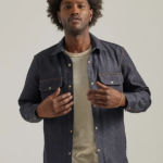 Lee hombres sobrecamisa vaquera 101 paz seco ropa Z6H6F905