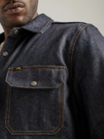 Lee hombres sobrecamisa vaquera 101 paz seco ropa Z6H6F905 - Image 4
